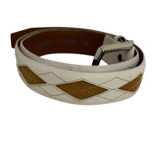 Brighton ZURICH DIAMOND Leather Belt Size 38 M20542